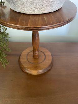 Vintage Wooden Pedestal Stand