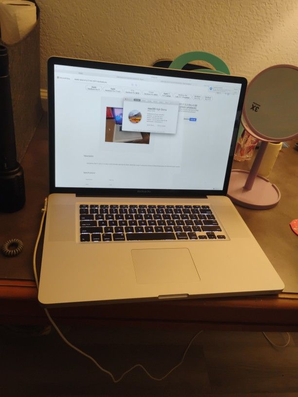 Late 2011 MacBook Pro 17 Inch Must Sell Today!