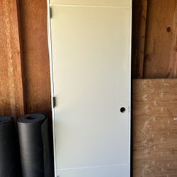 28in Primed Hardboard Door