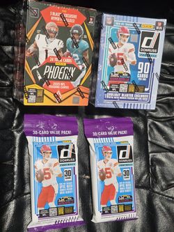 2025 Phoenix! Donruss! Football Cards! 2 Blaster Box & 2 Value Packs! Find Downtown Inserts! Sealed!