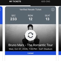 BRUNO MARS TICKETS
