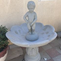 New Water Fountain Made Out Of Cement Perfect Gift 