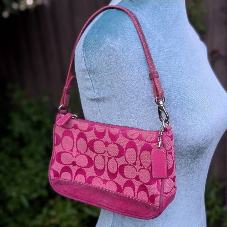 バッグ COACH Signature AccessoryPouch Pink 6094 Coach