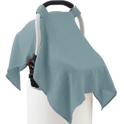 100% Muslin Cotton Car Seat Cover Baby, Carseat Canopy Cover, Universal Fit Stroller Covers