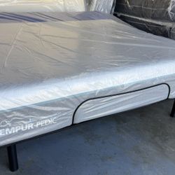 New King Tempur-Pedic Mattress And Adjustable Base FREE SAME DAY DELIVERY