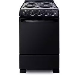 20 in. 2.3 cu. ft. Electric Range in Black