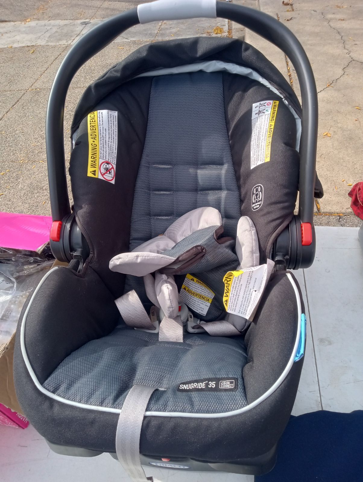 Baby Car Seat And Carrier And Base