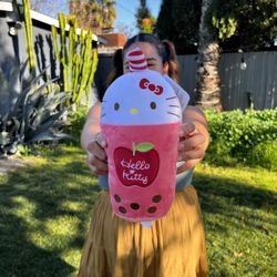 Boba Hello Kitty Plushie