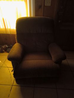 Soft brown lazy boy chair