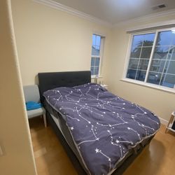 Queen Size Mattress and Bed frame 
