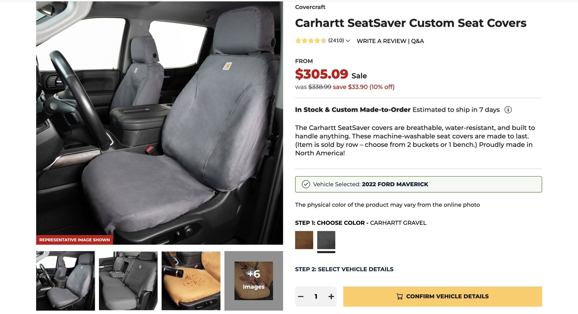 Carhartt Seat Covers
