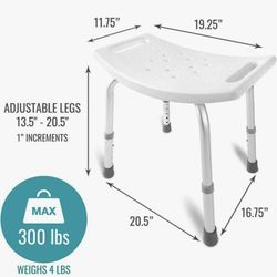 New DMI Tool Free Bath Seat Medical Shower Chair Senior & Disabled 300LB limit $40 Obo