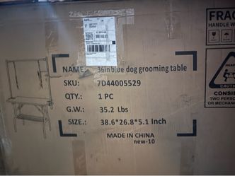 Pet grooming table new in original box