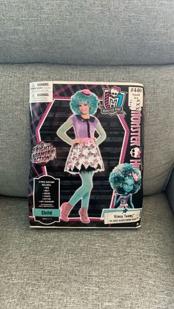 HALLOWEEN MONSTER HIGH HONEY SWAMP KIDS SIZE SMALL 4-6 AND KIDS SIZE MEDIUM 8-10 AND KIDS SIZE LARGE 12-14 AND KIDS SIZE XL 14-16 COSTUME