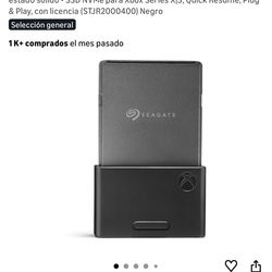 Xbox Memory Seagate 2TB like new