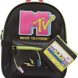 MTV Mini Faux Leather Backpack