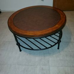 Leather Coffee Table
