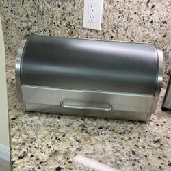 Chrome Bread Box  