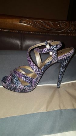 Animal print heels Size 7