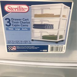 Storage Drawer Cart- Plastic