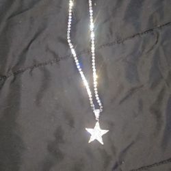 18" AAA+ RATED brilliant shine crystal tennis chain with matching  pendant $75!