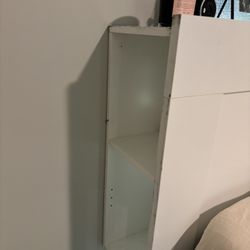 White Wooden headboard 