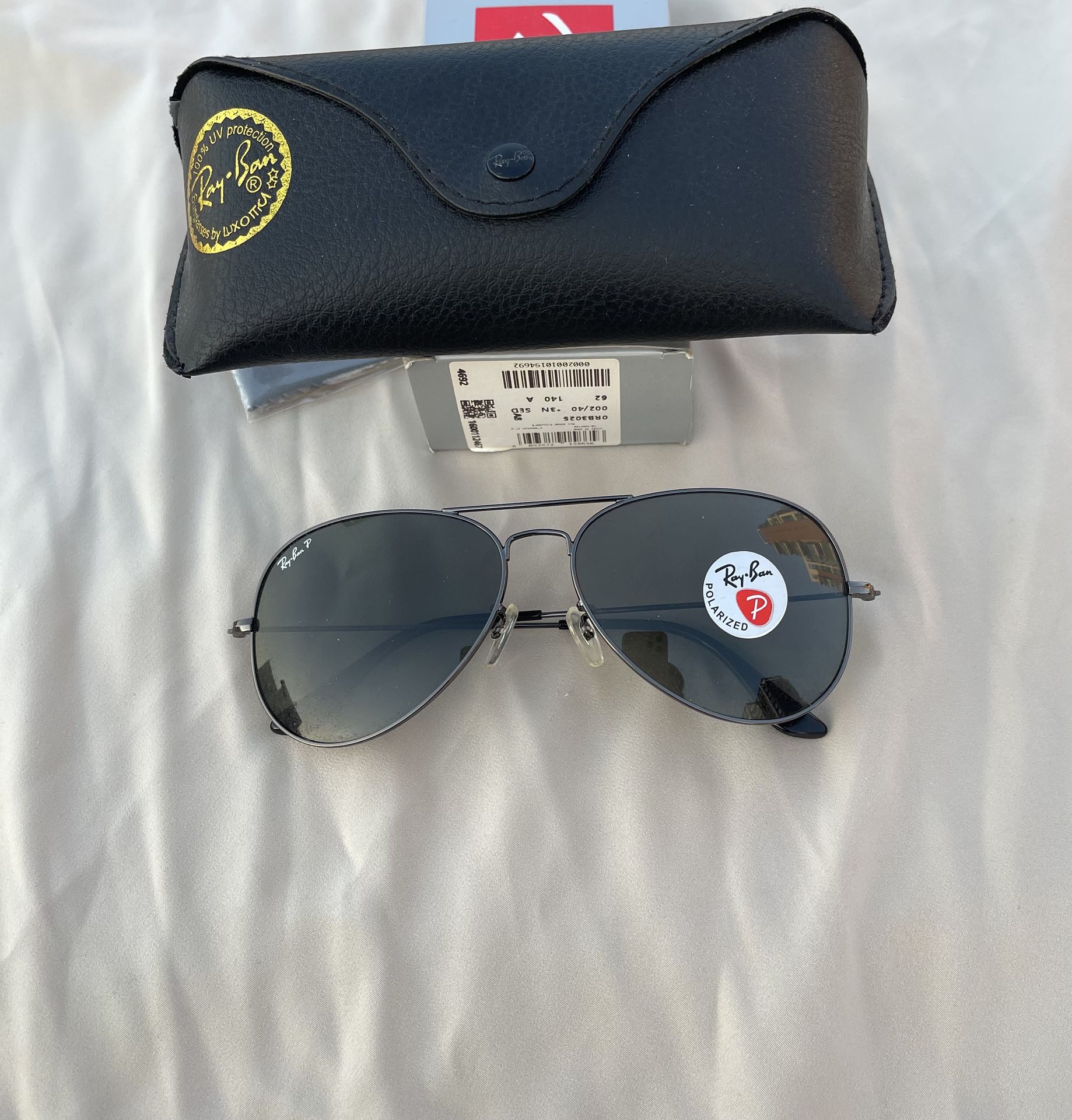 Polarized Lenses Aviator 3025 Sunglasses Black