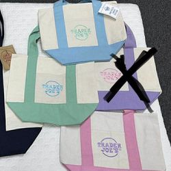 Pasted mini canvas tote bag