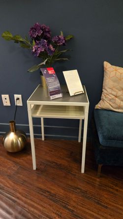 IKEA Reversible Side Table / Laptop Table – White & Gray