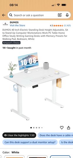 Adjustable desk