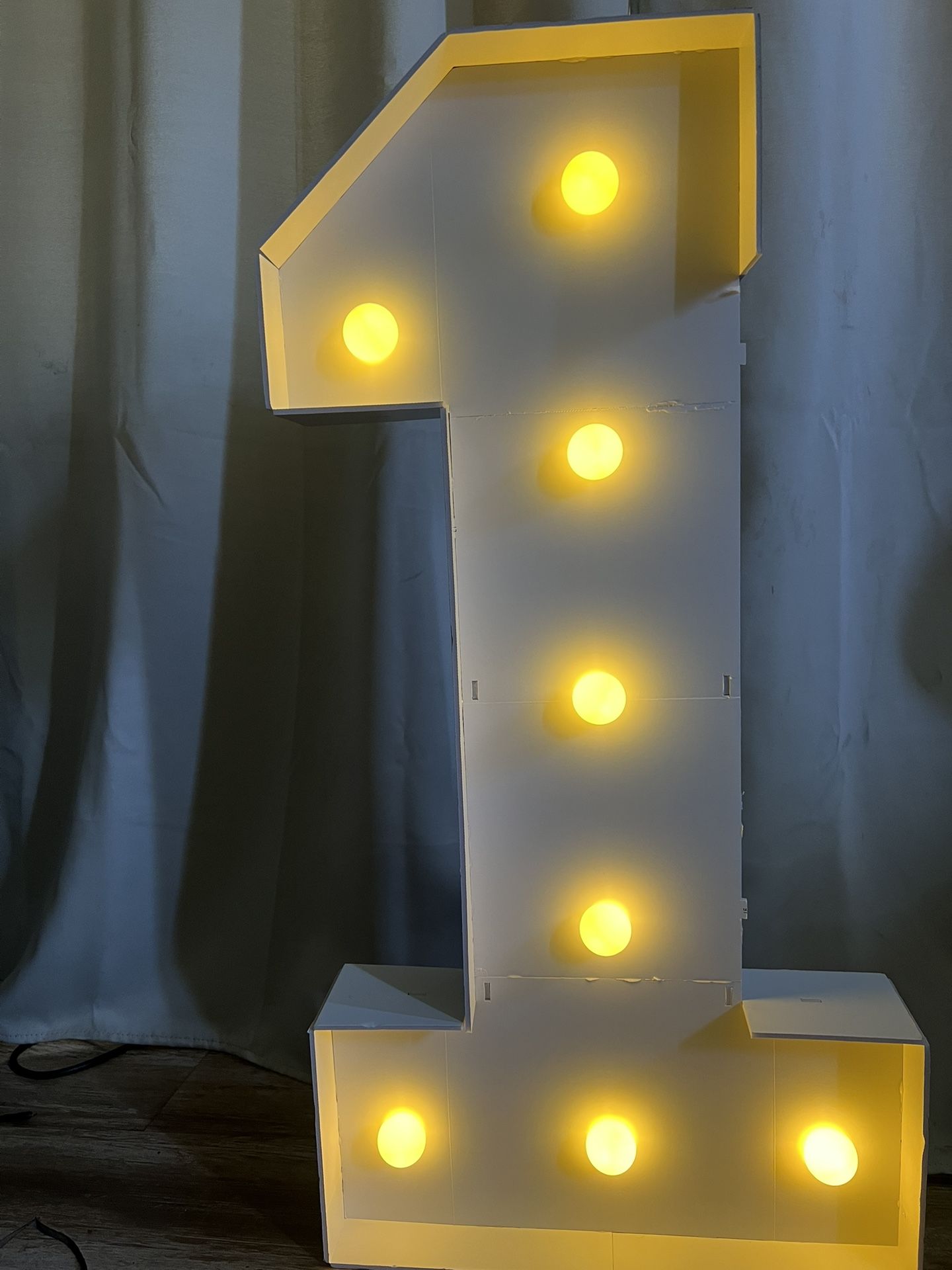 Light Up Number 1 Party Decoration