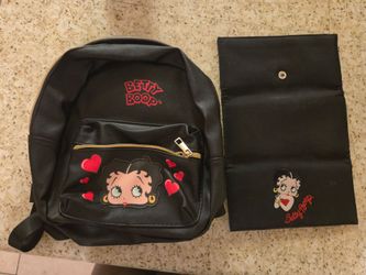 Small Betty boop backpack and wallet