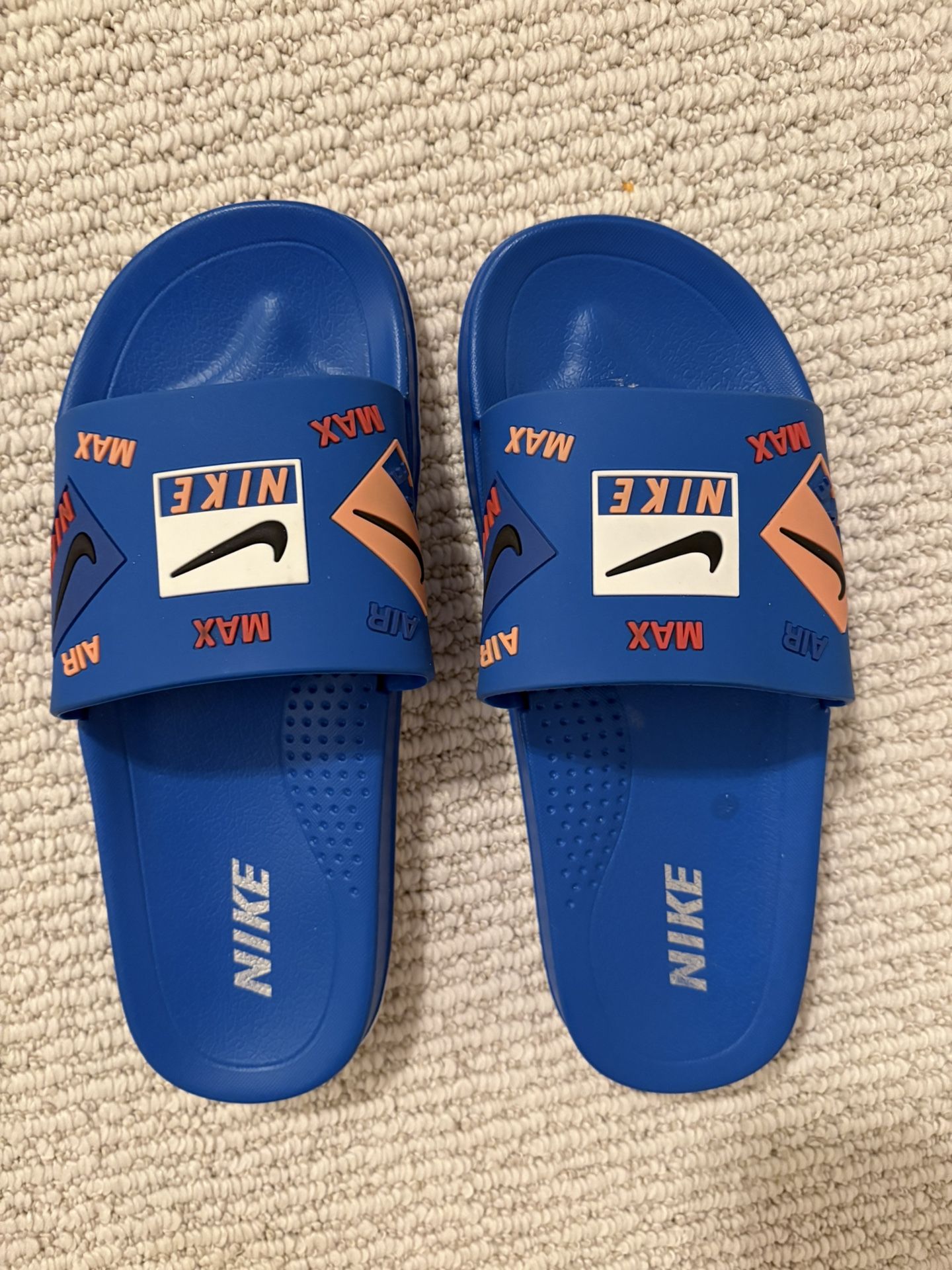 Custom Nike Blue Slides snow-capped-nike-benassi-jdi-  main image 4