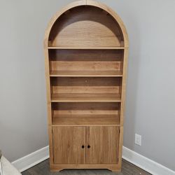 Arched Wooden Bookcase