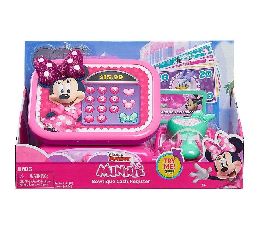 Disney Junior's Minnie Mouse Bowtique Cash Register (BRAND NEW) 