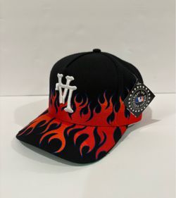 KTH KTHLA Kill The Hype LA Bones Red Flames SnapBack Hat, LA Dodgers, NWT 🔥