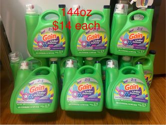 10 Gain detergent + odor defense scent 144oz