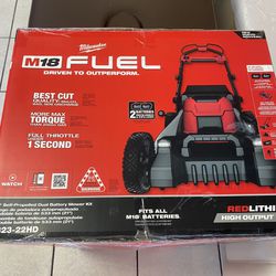 Milwaukee M18 Fuel 21” Self Propelled Dual Battery Mower Kit for