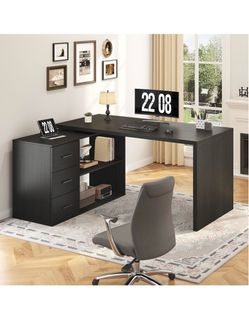 Brand new L shape desk with storage