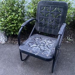 Retro 1950’s Metal Garden Chair 
