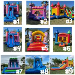 Moonjumps,waterslides 