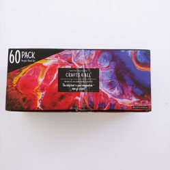 Acrylic Paint Set by Crafts 4 ALL Perfect for Canvas Wood Ceramic Fabric.