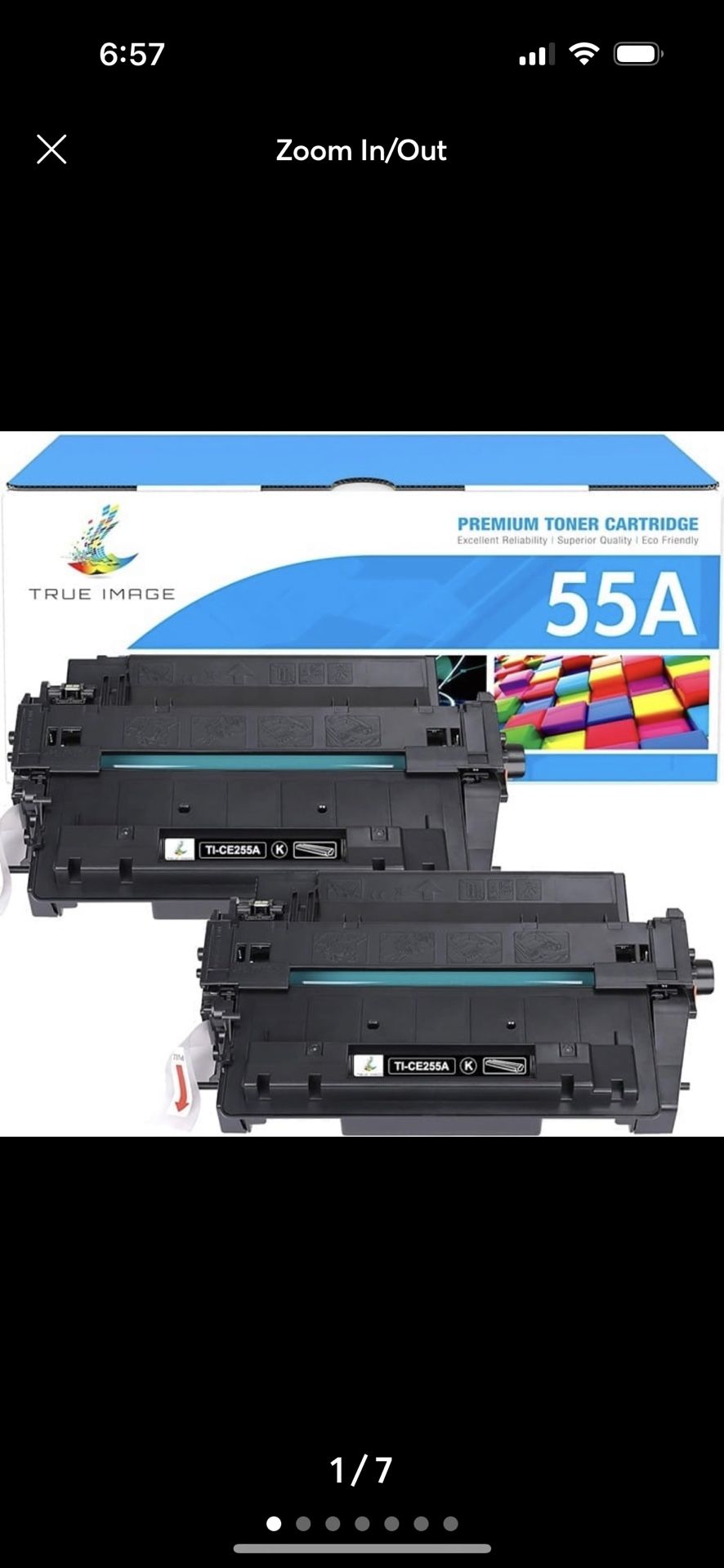 TRUE IMAGE Compatible 055 Black Toner Cartridge Replacement for Canon 055 055H Toner for Canon Color ImageCLASS MF743Cdw MF741Cdw MF746Cdw MF745Cdw LB