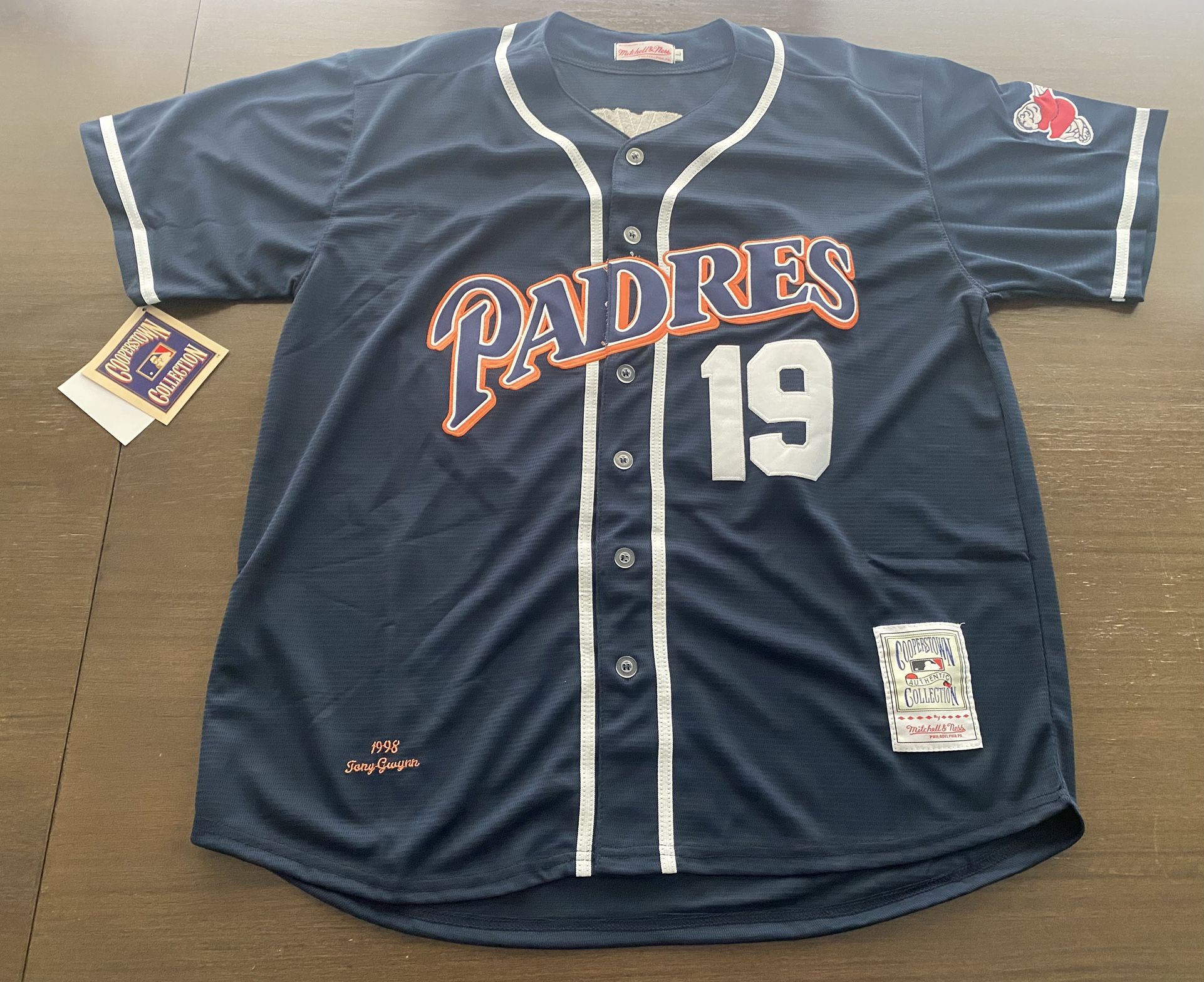 Tony Gwynn San Diego Padres Jersey MLB Baseball Men New Large L HOF Legend #19