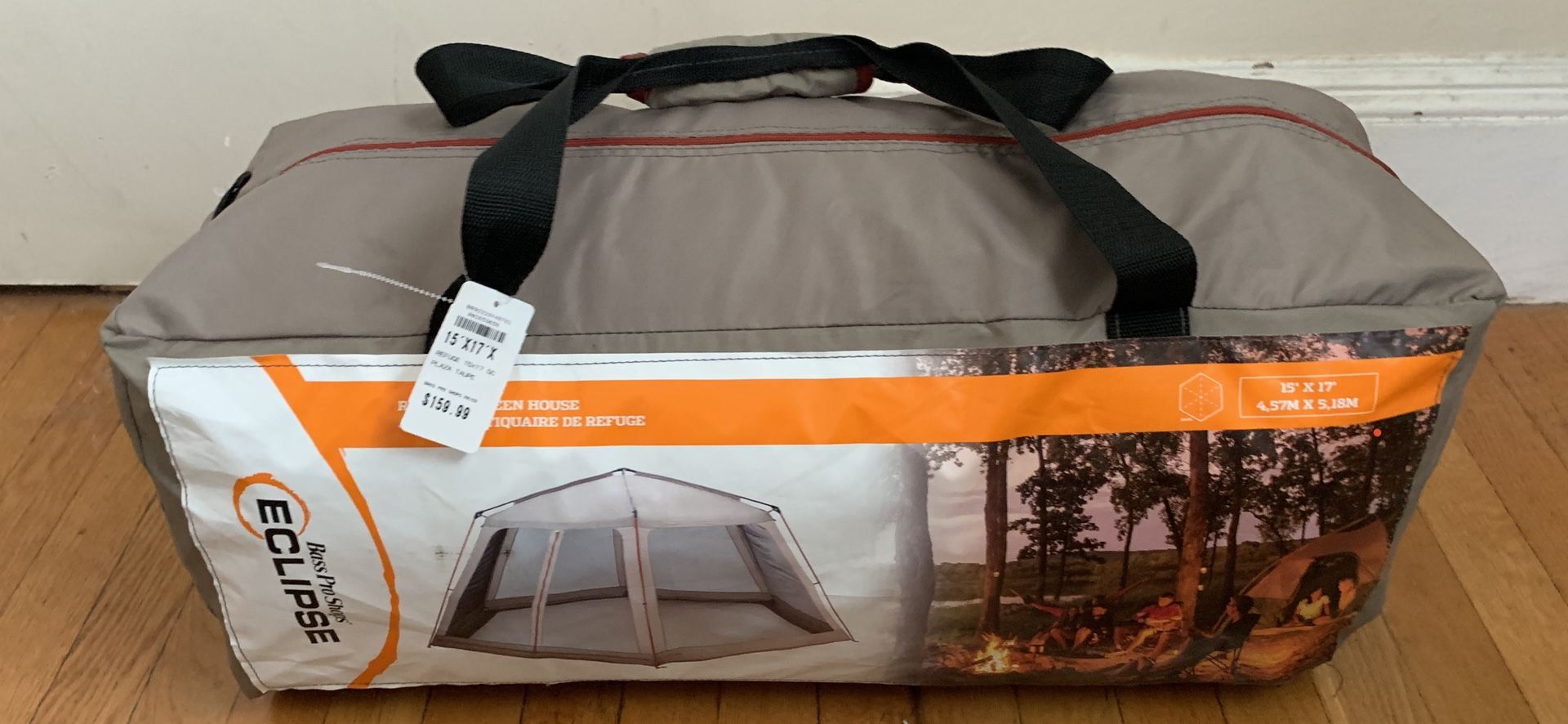 $125. Refuge Screen House. Bought from Bass pro Shops. $30 Ozark Trail sun shelter.