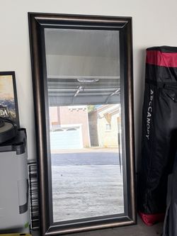 Large Floor Mirror Dark Bronze Frame
