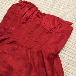 Women's Red Corset Style Dress