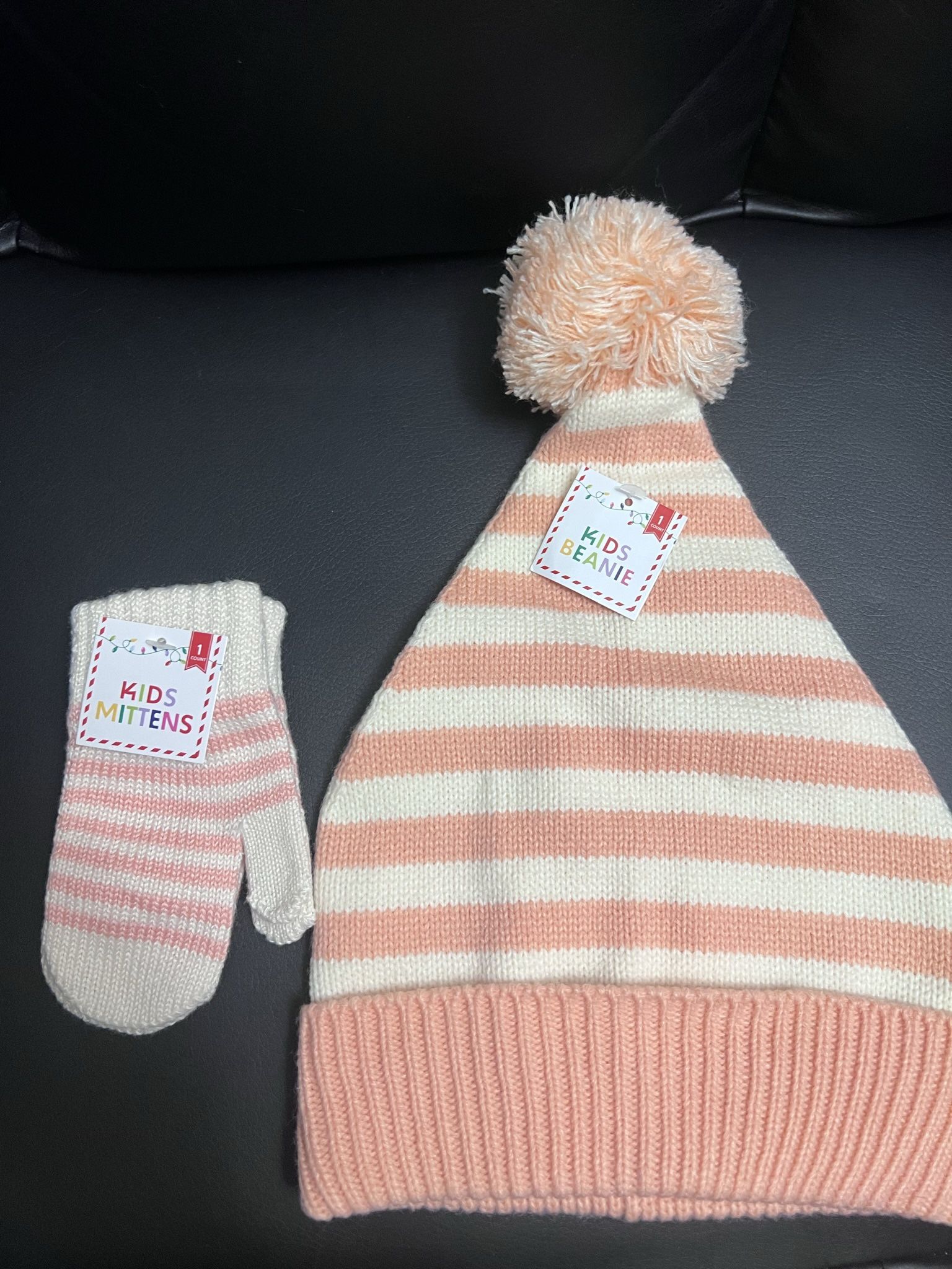 Toddler/Kids Fit Beanie With Mittens bundle