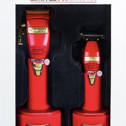 Babyliss Limited Boost Fx Trimmer and Clipper Combo Red 