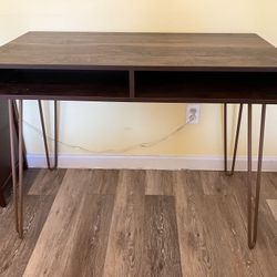 Espresso Brown Wood Desk